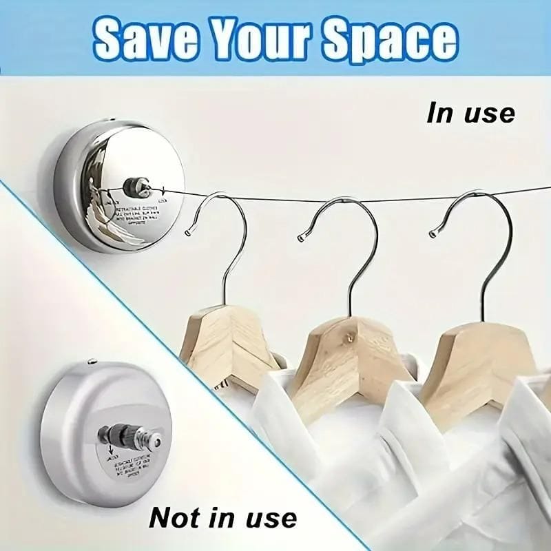 FlexDry Stainless Steel Retractable Clothesline for Home & Balcony