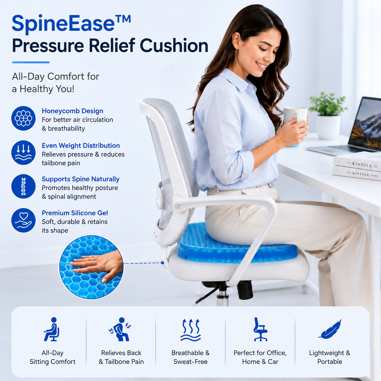SpineEase™ Pressure Relief Cushion