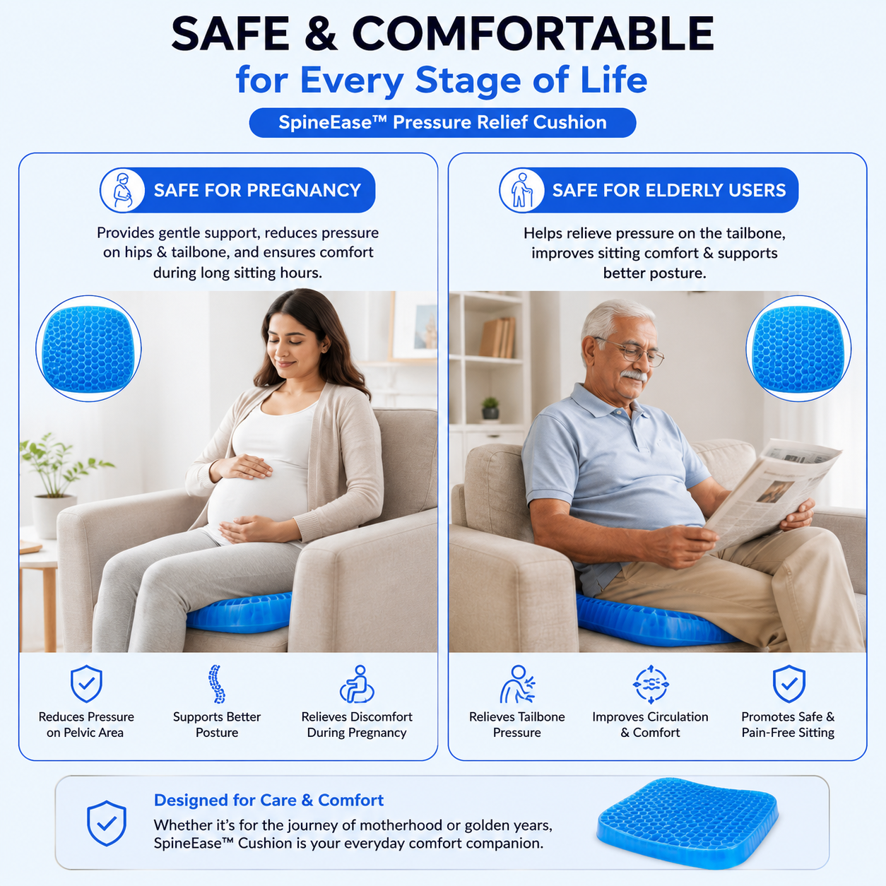 SpineEase™ Pressure Relief Cushion