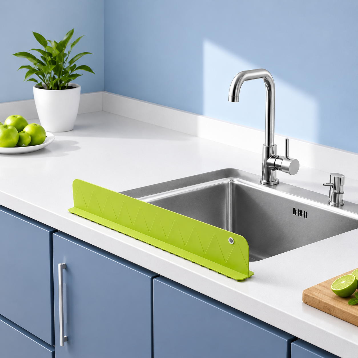Silicone Anti-Splash Sink Edge Guard (Pack of 2)