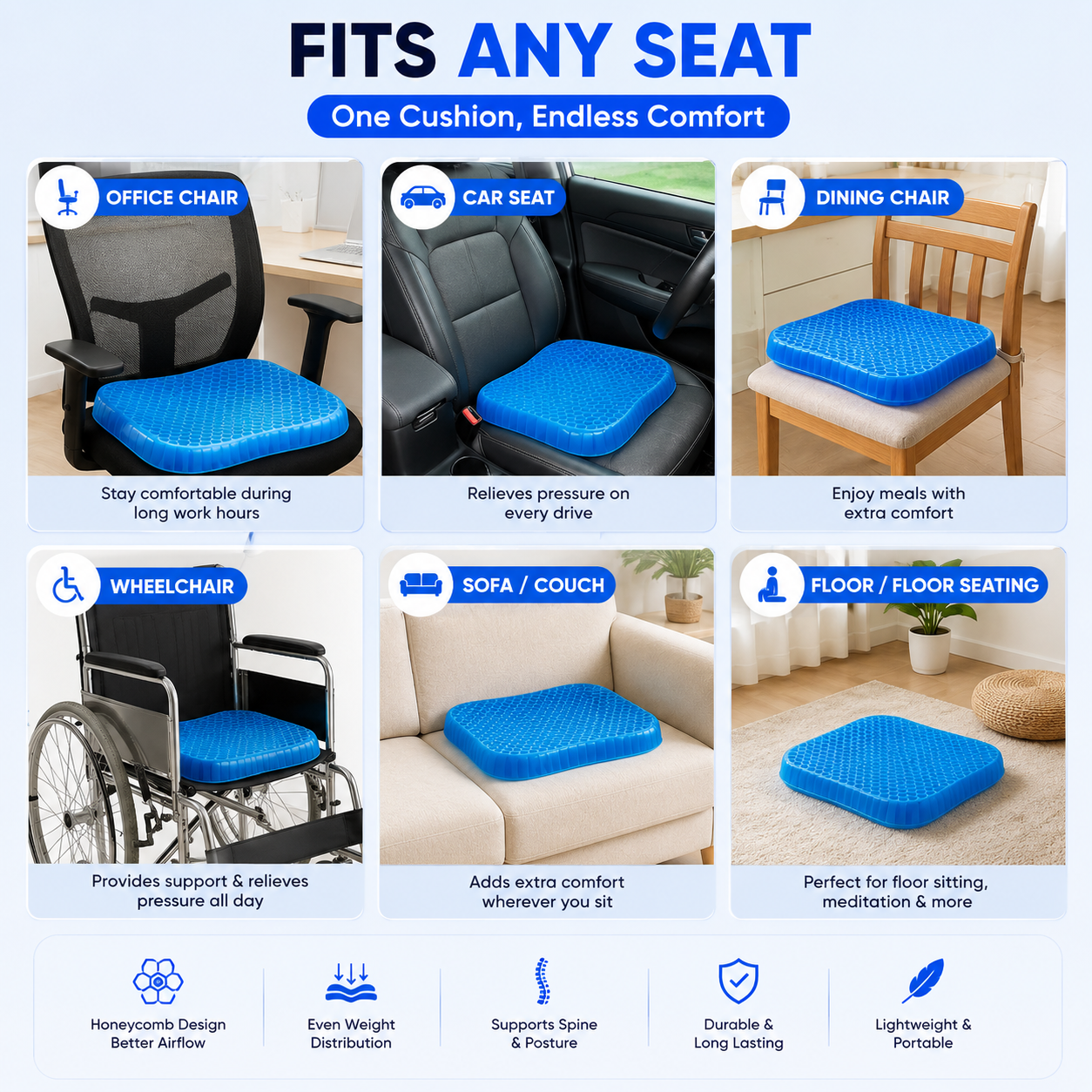 SpineEase™ Pressure Relief Cushion